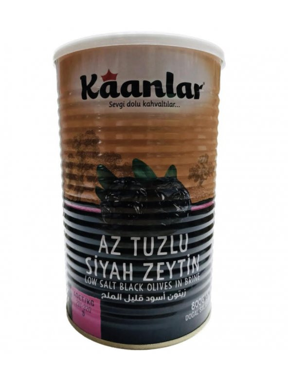 Az Tuzlu Siyah Zeytin Doğal Salamura 800 Gr.