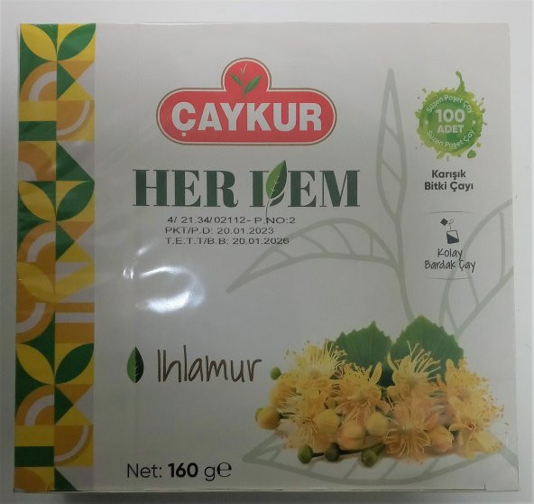 HERDEM IHLAMUR KARIŞIK BİTKİ ÇAYI 160 GR (Bardak Poşet Çay) - 2