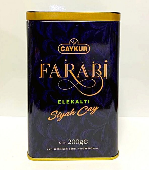 HEDİYELİK  FARABİ ELEKALTI ÇAYI 200 GR (TENEKE  KUTU)