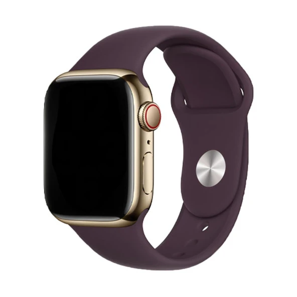 E2M CLASSIC SİLİKON APPLE WATCH KORDON 42-44-45-49MM BORDO