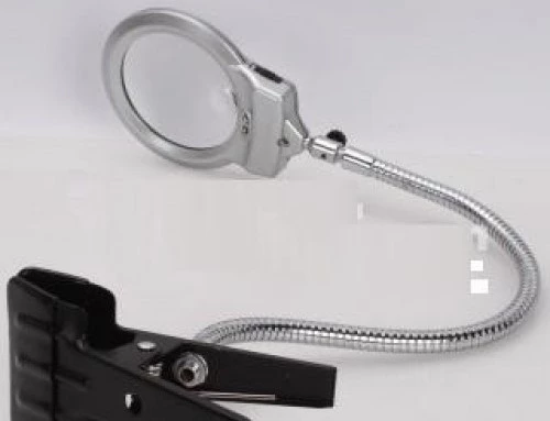 Ayarlanabilir Başlıklı Led Işıklı Büyüteç 90mm-MG15120A - 2