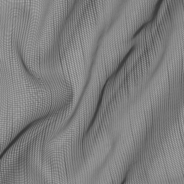 Tül Perde-2 Kanat, MeridyenDukkan Koyu Gri Renk 145x300 cm Çizgili Model - 3