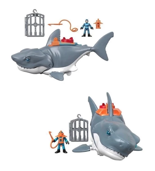 Imaginext Çılgın Köpekbalığı Oyun Seti, Gerçekçi Hareketlere Sahip Figür Seti GKG77 - 2