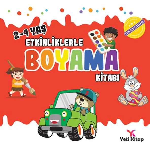 Etkinliklerle Boyama Kitabı 1 - (2-4 Yaş) ürün görseli