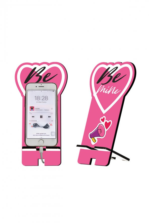 Be Mine Tasarım Ahşap Telefon Standı