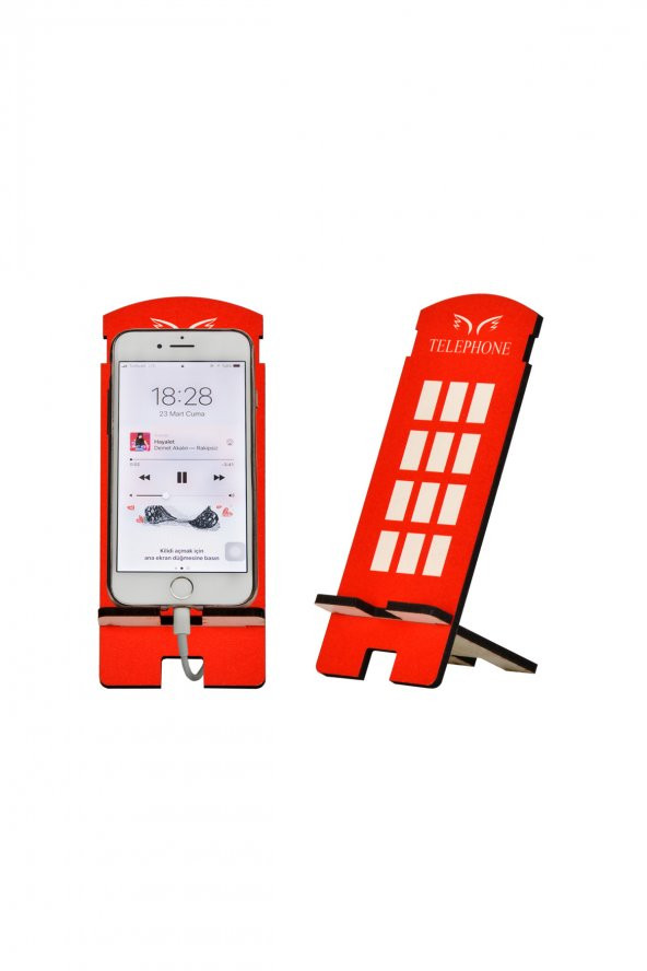 Telefon Kulübesi Tasarım Ahşap Telefon Standı