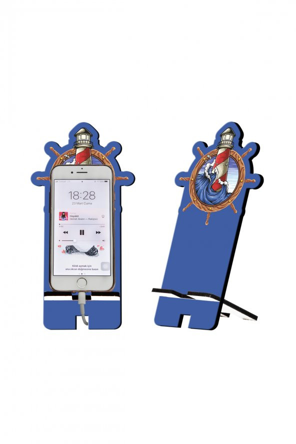 Dümen Tasarım Ahşap Telefon Standı