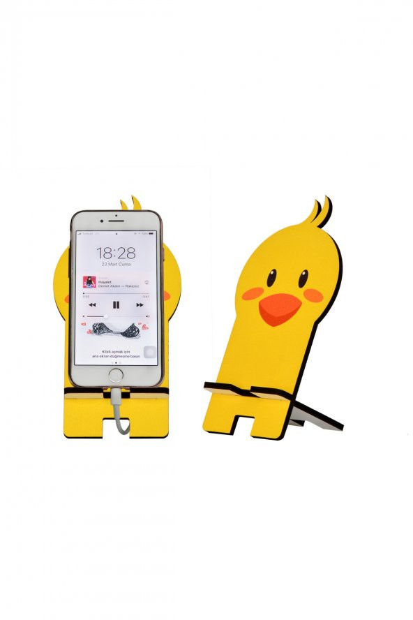 Civciv Tasarım Ahşap Telefon Standı