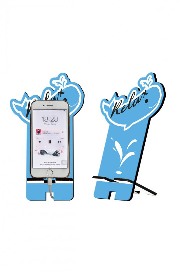 Relax Tasarım Ahşap Telefon Standı