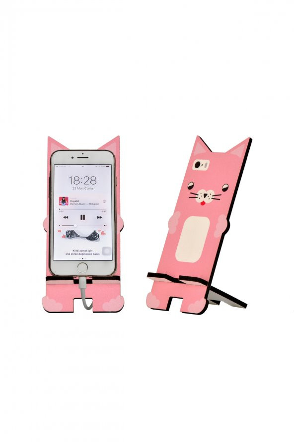 Tavşan Tasarım Ahşap Telefon Standı