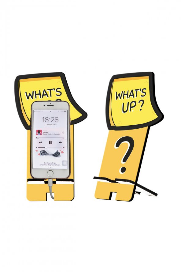 Whats Up Tasarım Ahşap Telefon Standı