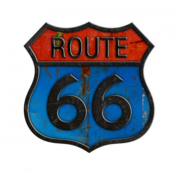 Route Tasarım Baskılı Dekoratif Modern Ahşap Yan Sehpa 45x45 cm - 2