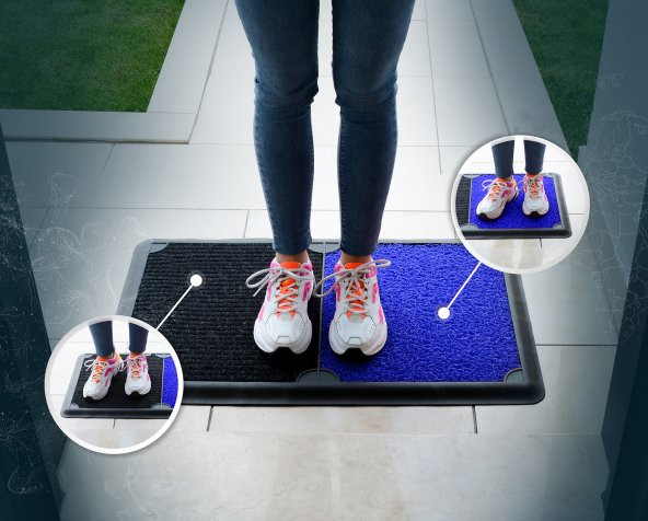 Yeni Nesil Islak - Kuru Dezenfektan Havuzlu Hijyen Paspas 50x80cm - 3