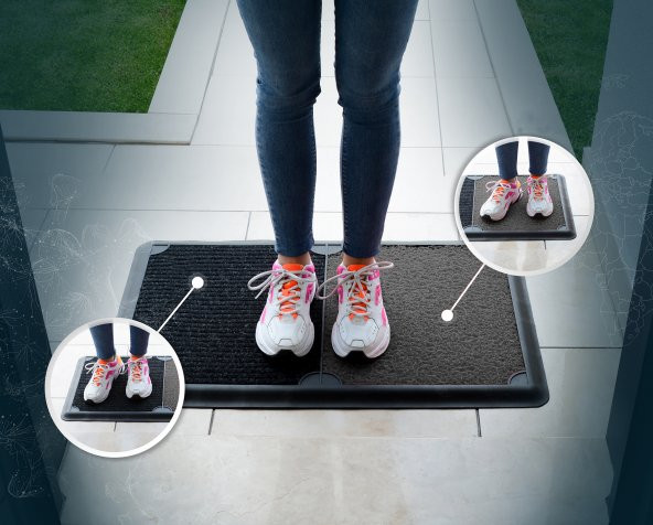 Yeni Nesil Islak - Kuru Dezenfektan Havuzlu Hijyen Paspas 50x80cm - 3