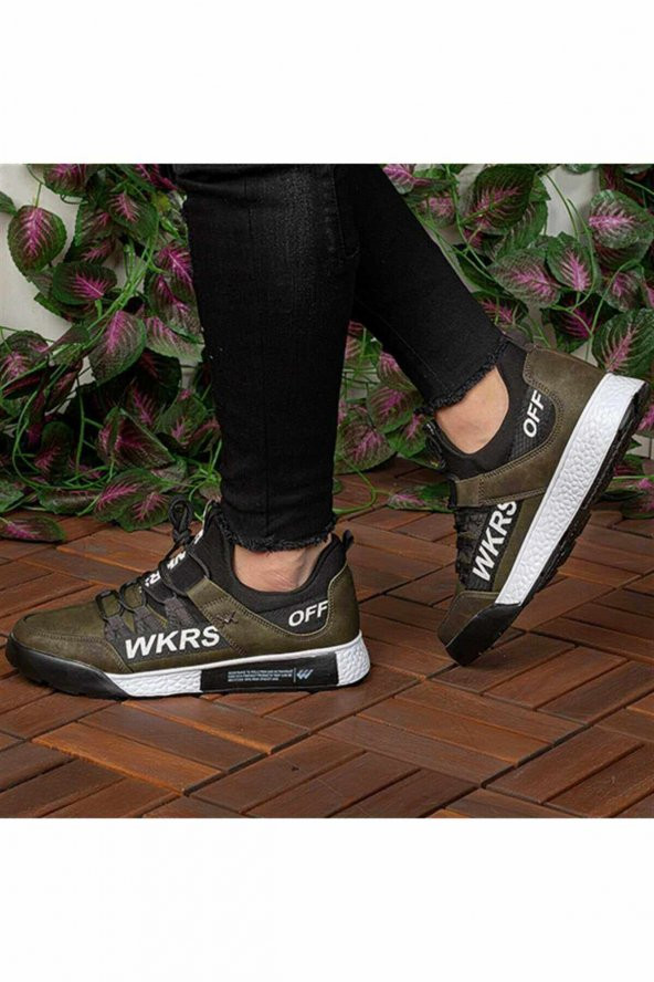 Wickers Erkek Spor Ayakkabı Garson Haki Wkrs 2300 - 3