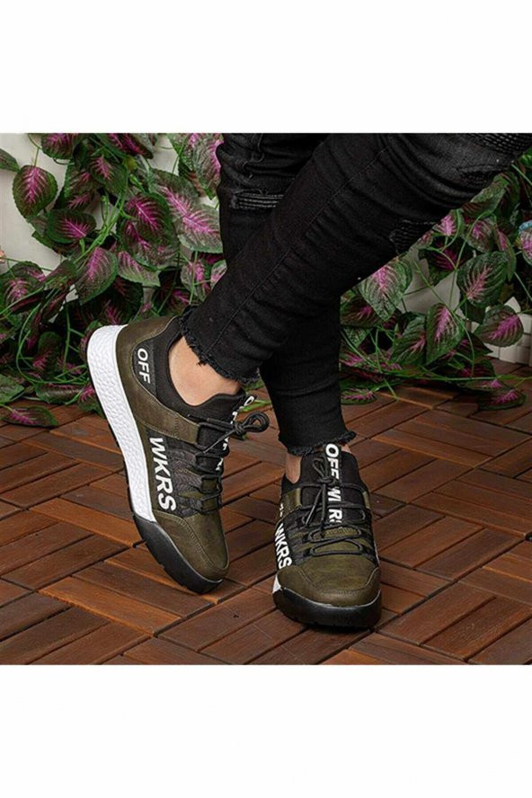 Wickers Erkek Spor Ayakkabı Garson Haki Wkrs 2300 - 5