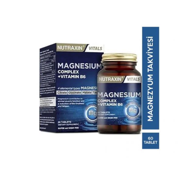Nutraxin Magnesium Complex + Vitamin B6 60 Tablet - 1