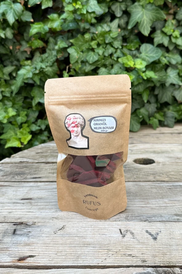 Kırmızı Granül Mum Boyası 100 gram - Resim 3