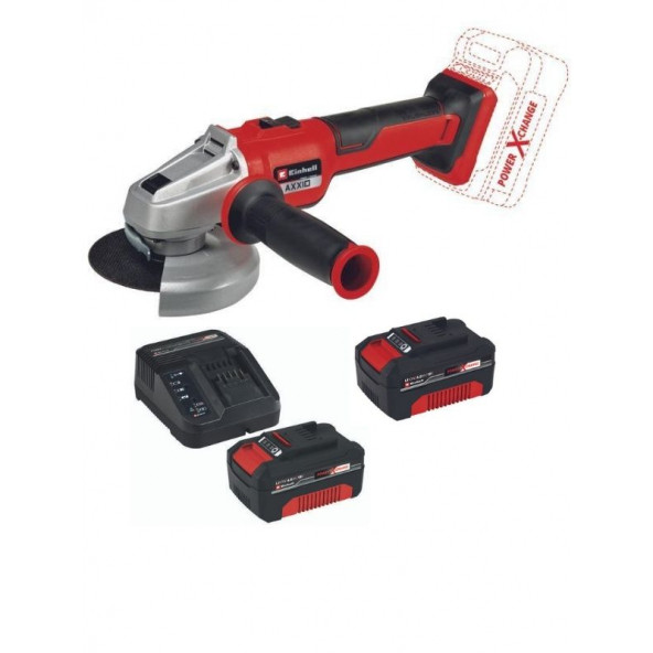 Einhell AXXIO 18/125 Q 2x4.0ah  Akülü Kömürsüz Avuç Taşlama