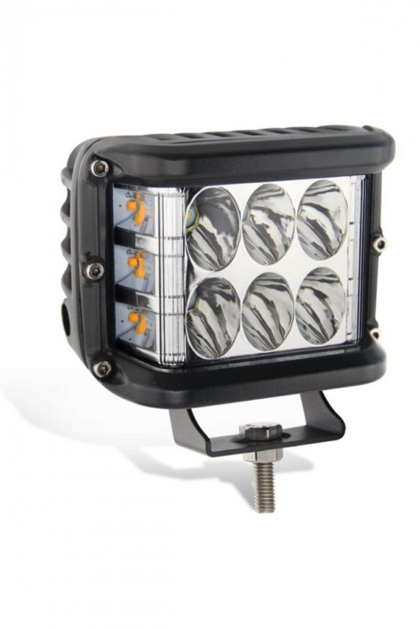 Beyaz Led Sarı Çakarlı Kare Off Road Sis Farı Çalışma Lambası - 3