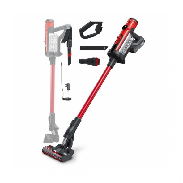 Numatic Henry Quick Dikey Şarjlı Süpürge Kırmızı - 12
