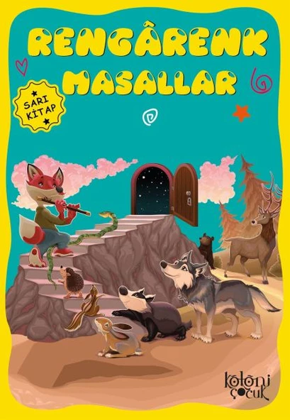 Çocuklar için Hayal ve Odak Geliştirici Rengarenk Masallar Sarı Kitap ürün görseli 1