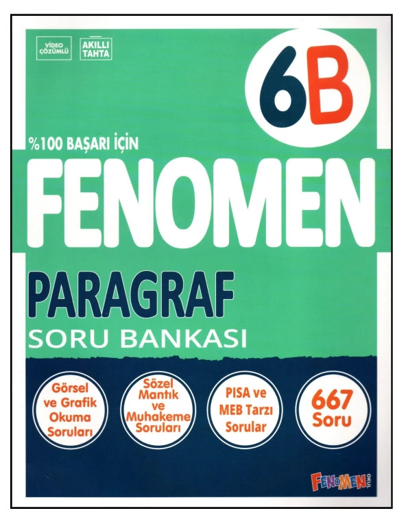 Fenomen 6. Sınıf Paragraf Soru Bankası (B)