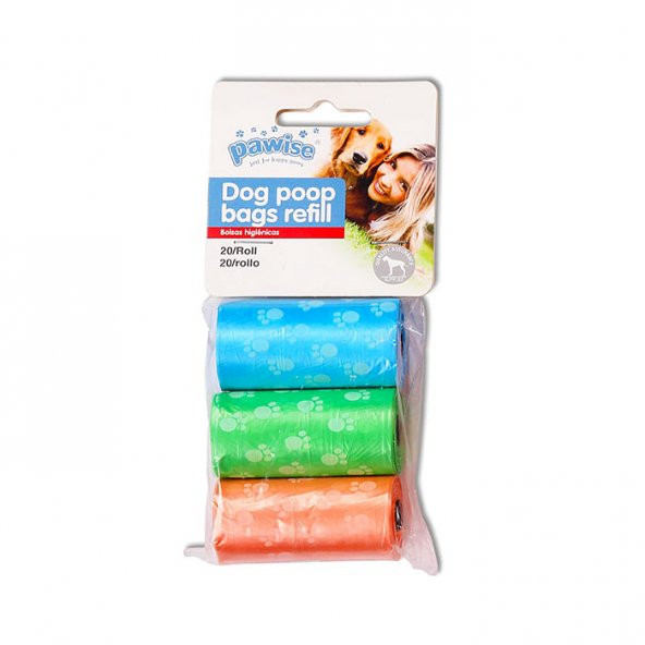 Pawise Dışkı Toplama Yedek Torbası 20 Yaprak X 3