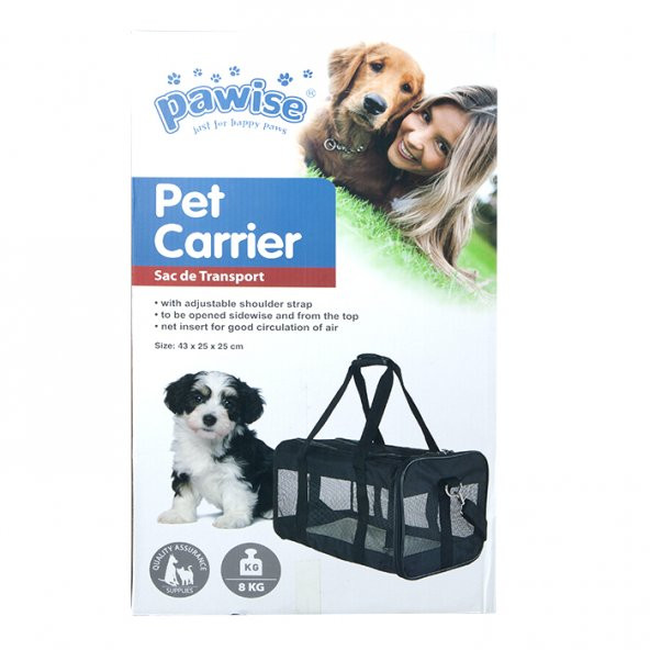Pawise Kedi ve Küçük Köpek Taşıma Çantası 43 x 25 x 25 cm