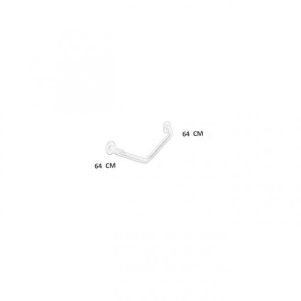 Monavit Engelli Paslanmaz Açılı Tutunma Barı Ø19 Banyo Küvet Tuvalet - 3