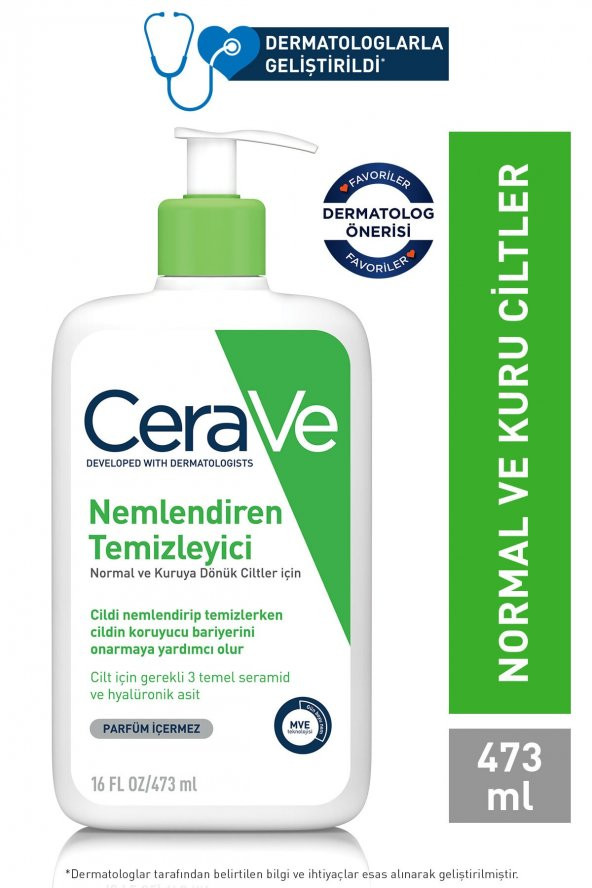 Cerave Hydrating Cleanser Normal & Kuruya Dönük Ciltler İçin 473 ml