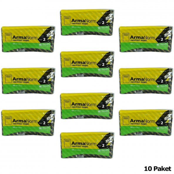 Naksan Takviyeli İnce Desenli Çizgili Siyah Çanta Poşet Torba - 26x38 Cm. - 50 Adetlik 10 Paket - 2