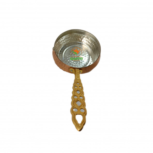 SAFİR Bakır sos tavası Bakır sosluk Orta Boy sos tavası A++ SAFİR ÇAY KAZANLARI - 4