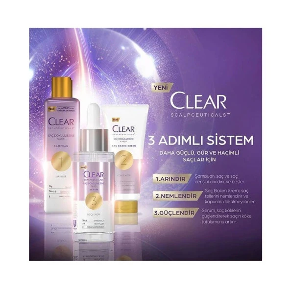 Clear Scalpceuticals Saç Dökülmesine Karşı Serum 45 ml - 3