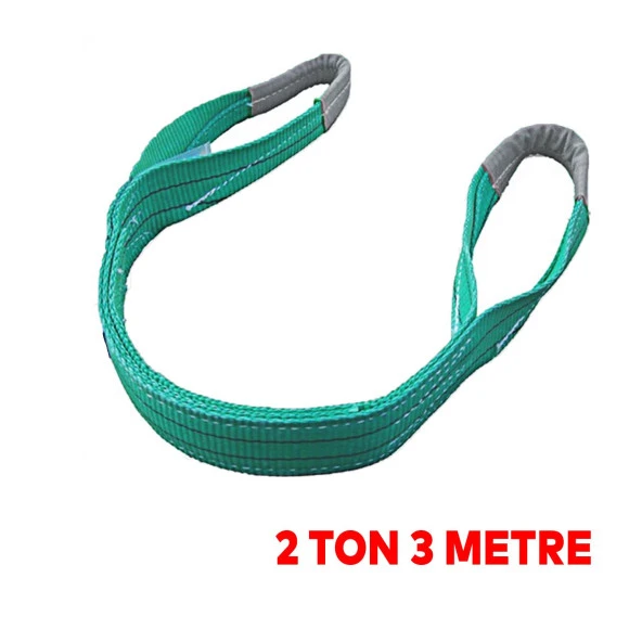 Sapan Polyester Spanzet 2 Ton 3 Metre Turkuaz Sağlam Yük Kaldırma Taşıma İndirme Halat - 2