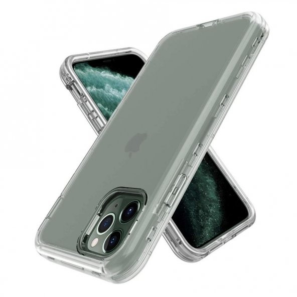 360 Derece Şeffaf Kristal Silikon Kılıf Tam Koruma - 5