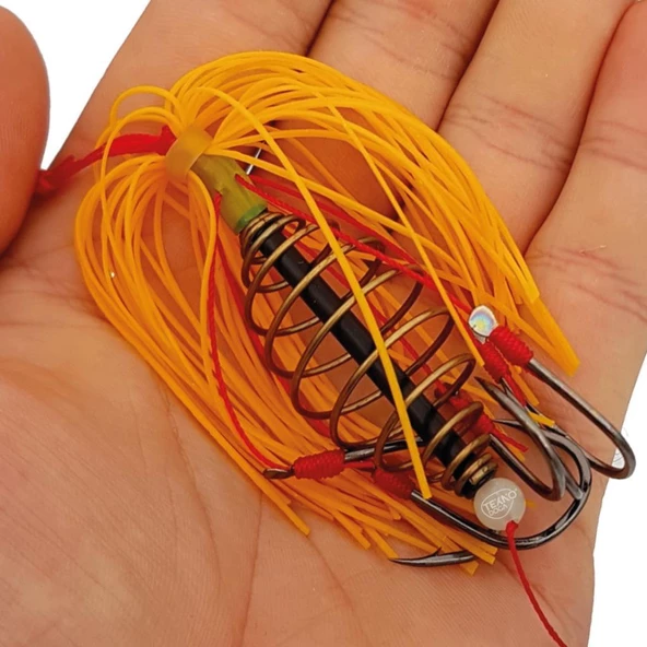 EFFE 6 İğneli Sazan Yayı Sarı Püsküllü Olta Takımı - 2