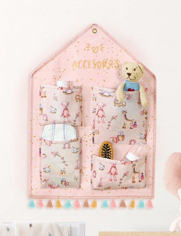 DECODEMA Bebek Çocuk Duvar Düzenleyici 4 Gözlü Organizer - 2