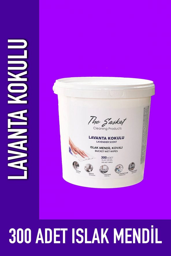 The Saskat Kova Islak Mendil Lavanta Kokulu 300 Adet Ekonomik Easy Wet Wipes