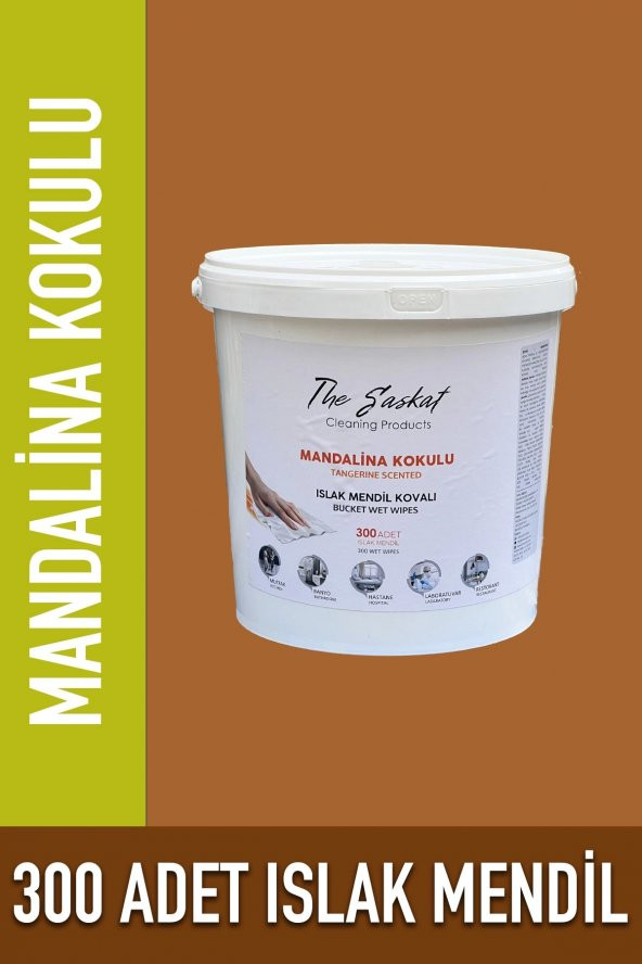 The Saskat Kova Islak Mendil Mandalina Kokulu 300 Adet Ekonomik Easy Wet Wipes