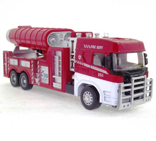 Die Cast Model Çek Bırak Duman Emici İtfaiye Kamyonu - 1