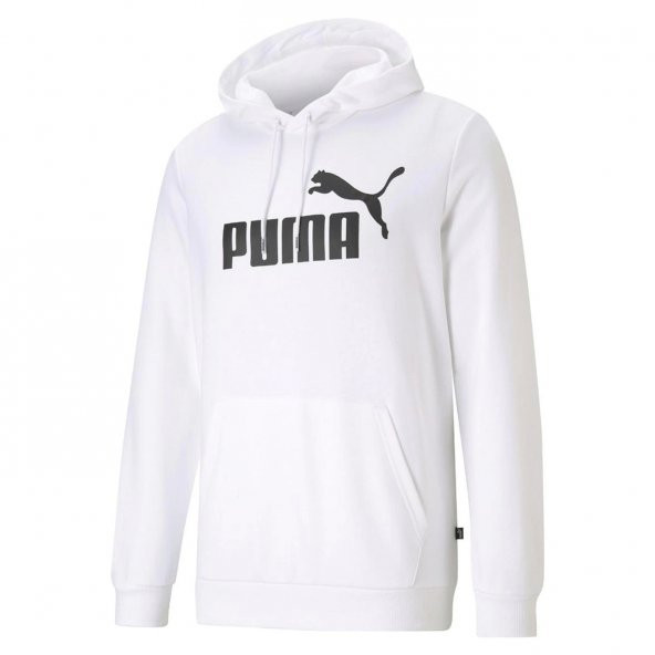 Puma Essential Big Logo Hoodie Tr Erkek Beyaz Günlük Stil Sweatshirt 58668802 - 2