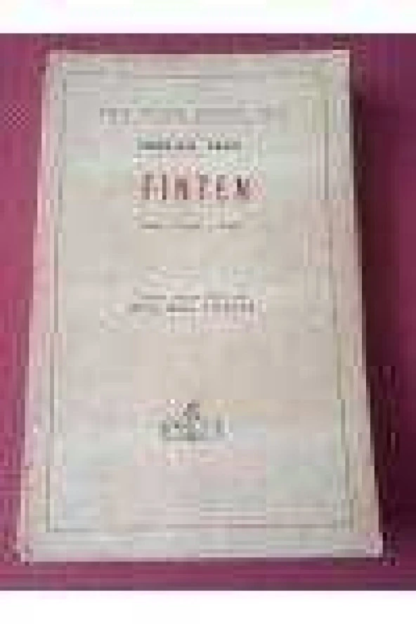 FİNTEN Dram , 3 Perde , 11 Tablo / Maarif Vekaleti 1959 Birinci Baskı