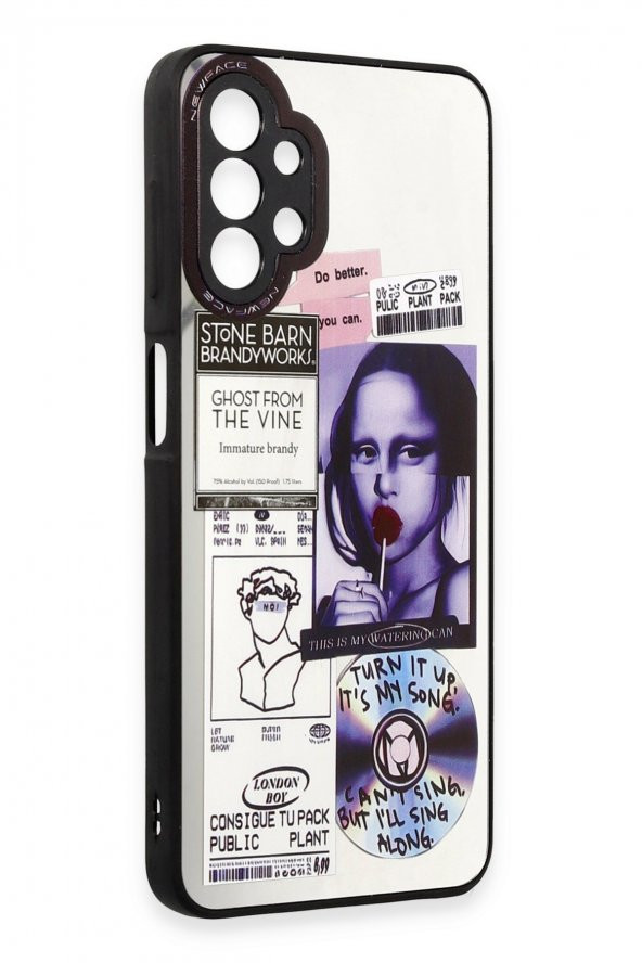 NewFace Samsung Galaxy A13 4G Kılıf Mirror Desenli Kapak - Mirror - 2