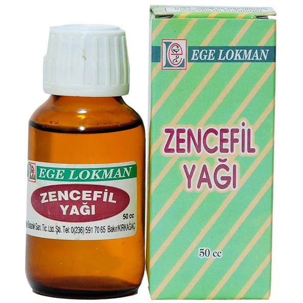 Ege Lokman Zencefil Yağı Organik Ginger Oil 50CC