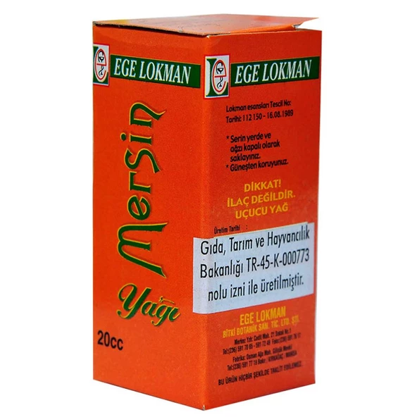 Ege Lokman Mersin Yağı Mertus Comminis Oleum 20CC - 4