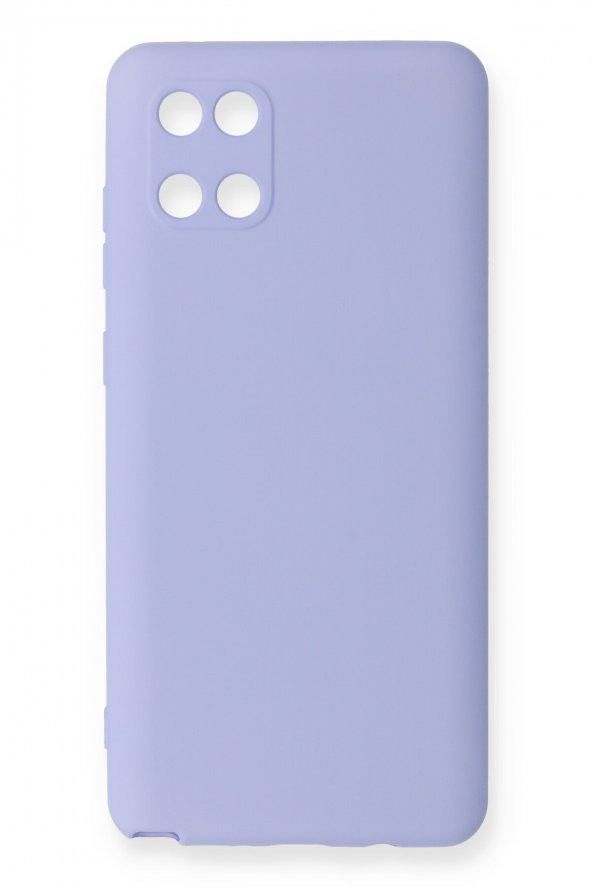 NewFace Samsung Galaxy A81 / Note 10 Lite Kılıf Nano içi Kadife  Silikon - Lila