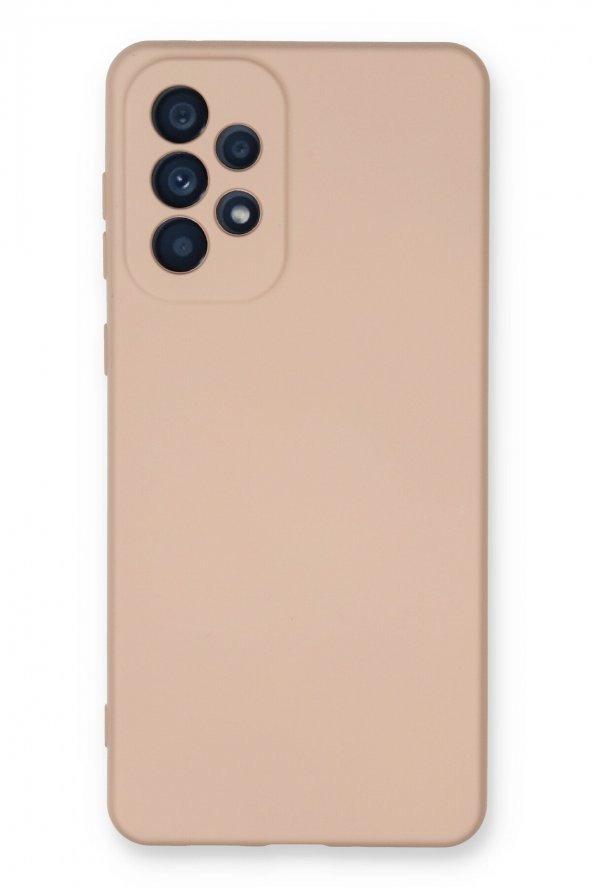 NewFace Samsung Galaxy A73 5G Kılıf Nano içi Kadife  Silikon - Pudra - 1