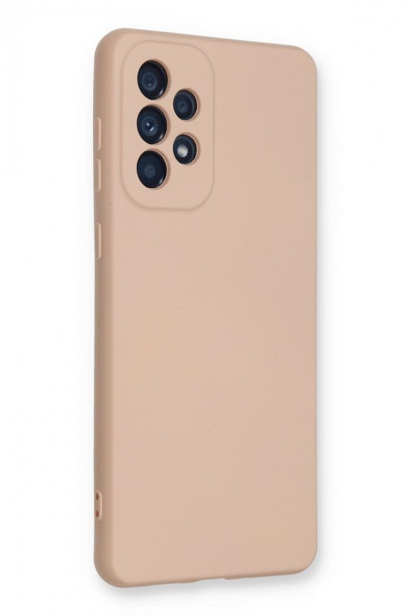NewFace Samsung Galaxy A73 5G Kılıf Nano içi Kadife  Silikon - Pudra - 2