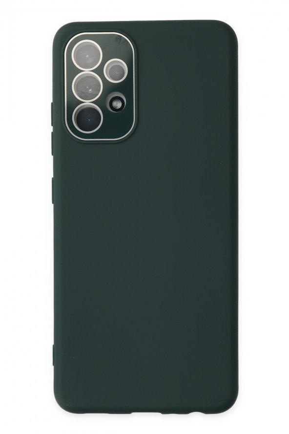 NewFace Samsung Galaxy A53 5G Kılıf Lansman Glass Kapak - Koyu Yeşil